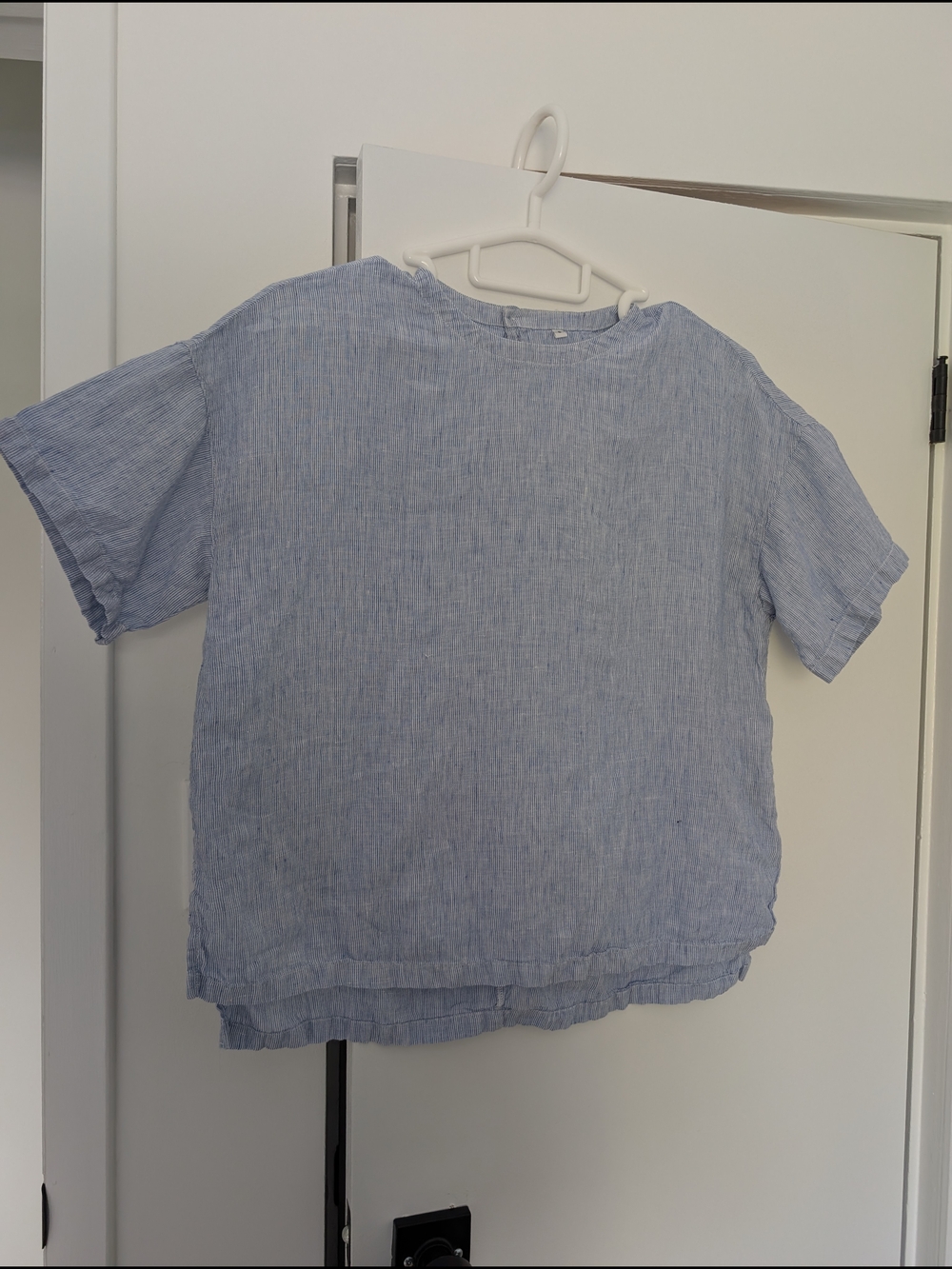 Muji Short Sleeve Linen Top